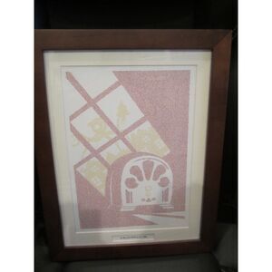 THE WAR OF THE WORLD BY H. G. WELLS FRAMED LITHOGRAPH  14 x 18"